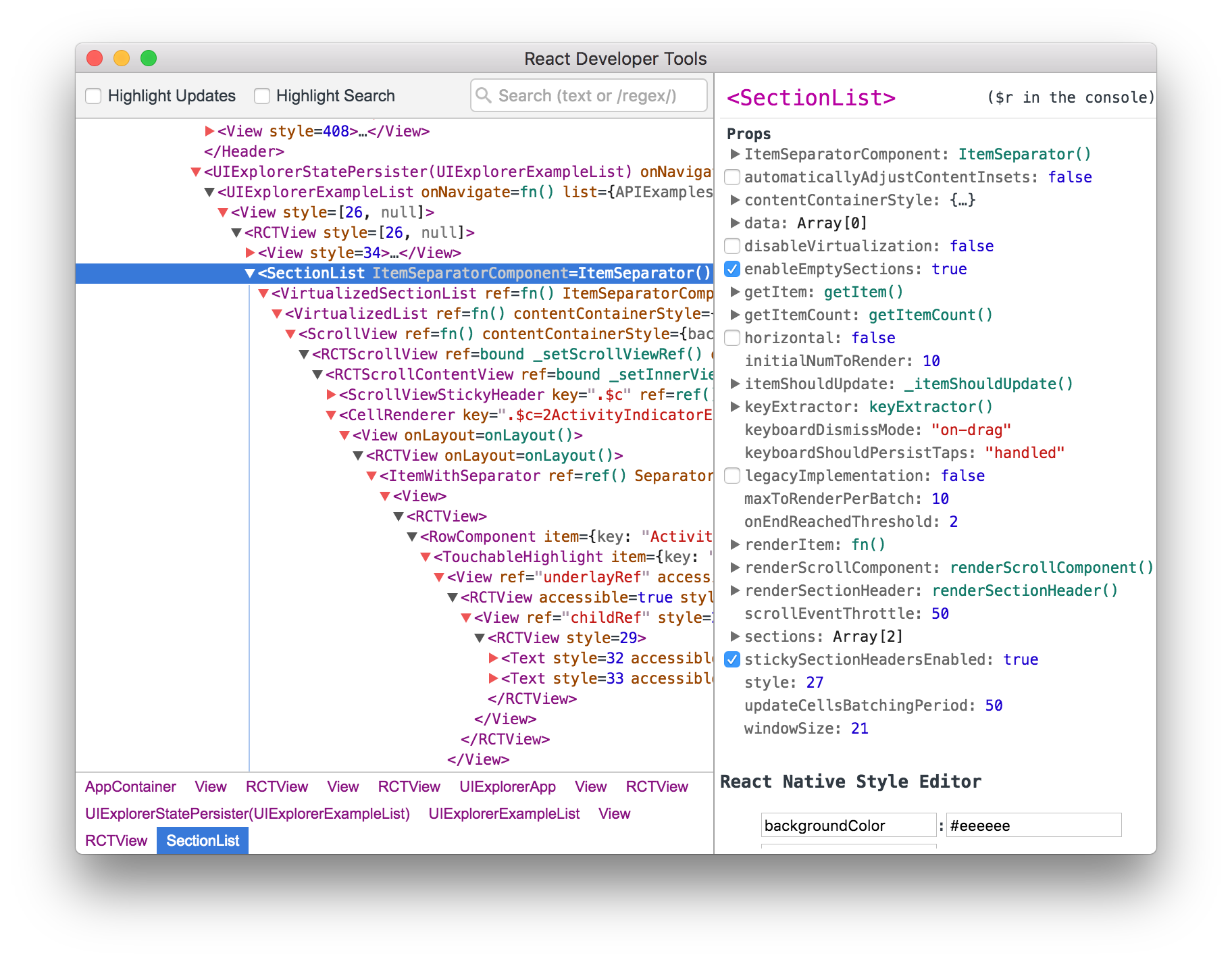 React DevTools